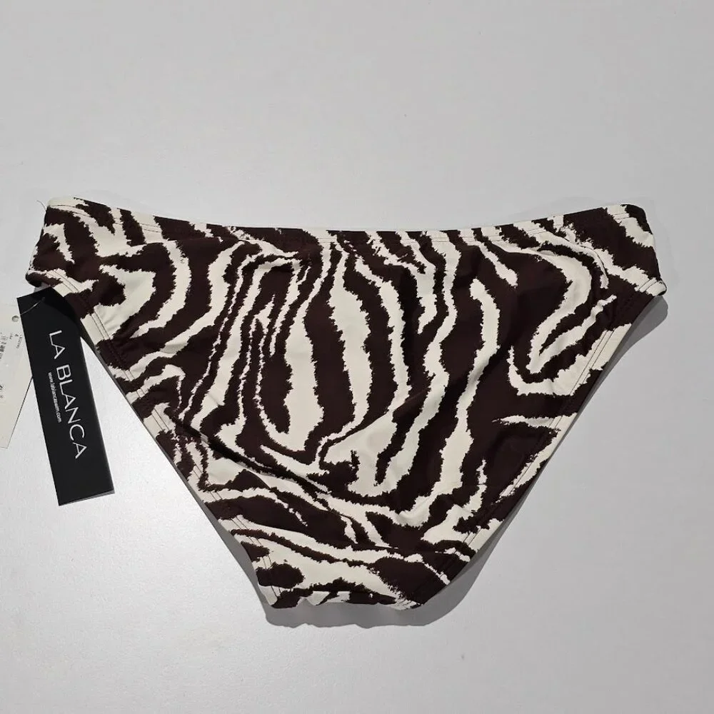 La Blanca Fierce Lines Hipster Bikini Bottom - Picture 6 of 9